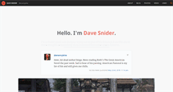 Desktop Screenshot of davesnider.org